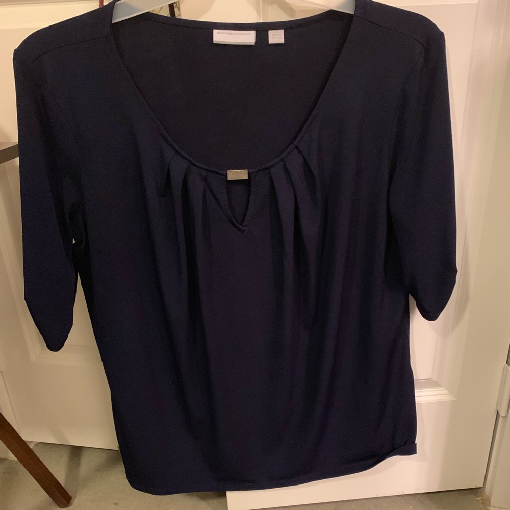Navy Blue Blouse
